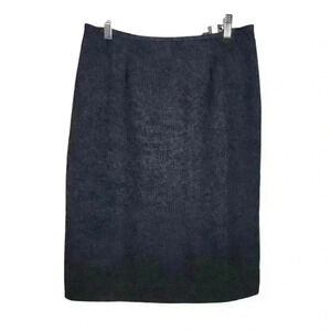 Kasper Straight Skirt Women's Size 10 Black/gray Tweed Lined Workwear Career